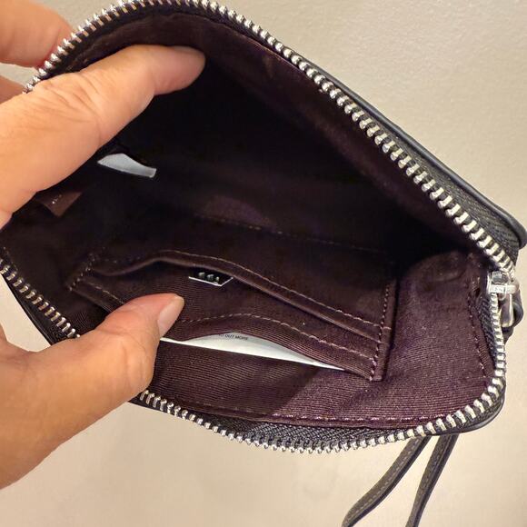 Coach Corner Zip Wristlet With Sparkly Butterfly Print CCJ72‼️choose 1 color‼️ - Picture 9 of 10